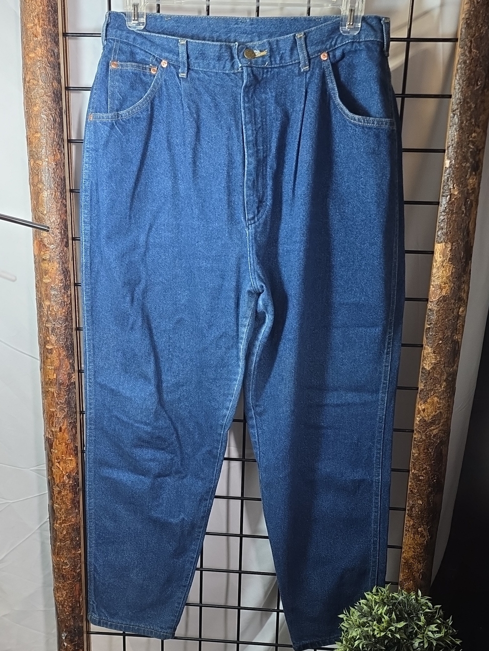 Lee Relaxed Pleated Dark Blue Jeans